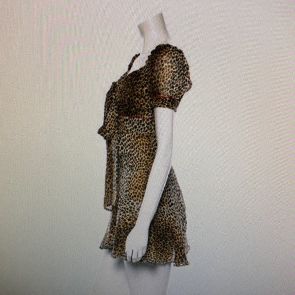 D&G leopard printed off the shoulders dress - Picture 2 of 7